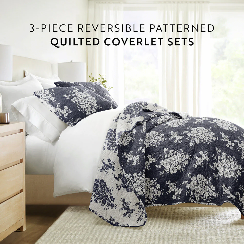 Distressed Bouquet Reversible Quilted Coverlet Set (Sale) - Image 27