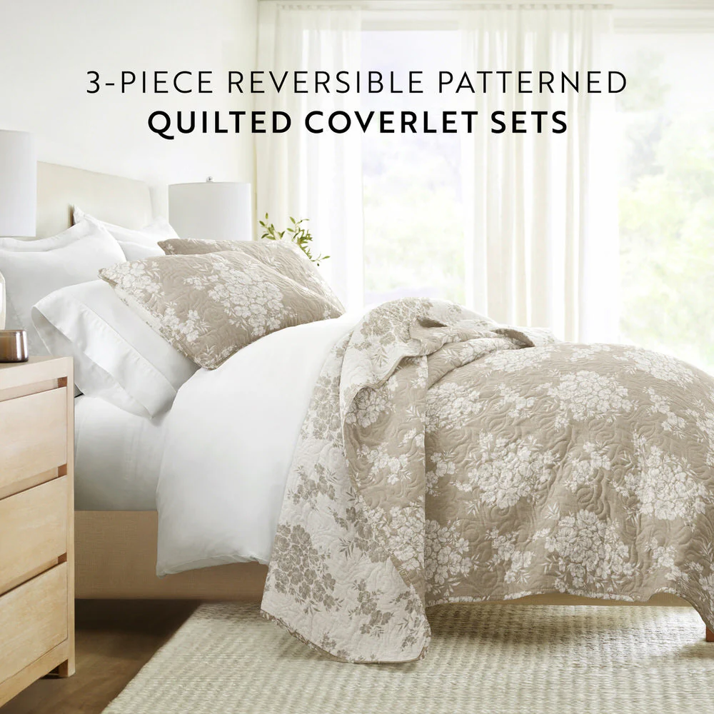 Distressed Bouquet Reversible Quilted Coverlet Set (Sale) - Image 28