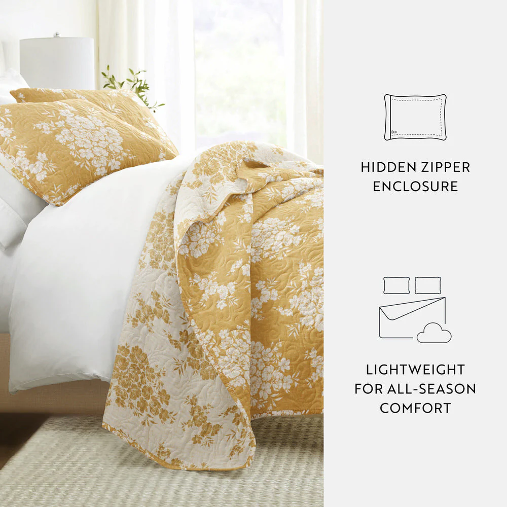 Distressed Bouquet Reversible Quilted Coverlet Set (Sale) - Image 33