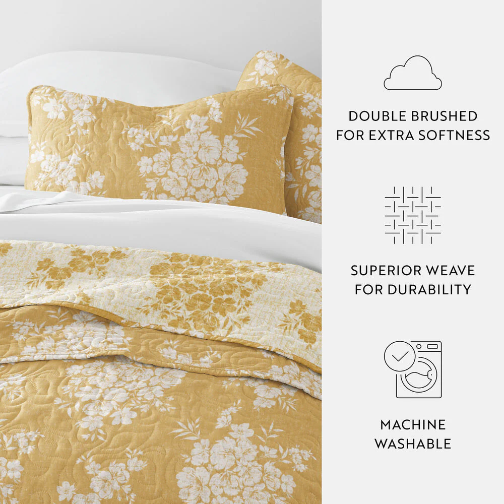 Distressed Bouquet Reversible Quilted Coverlet Set (Sale) - Image 37