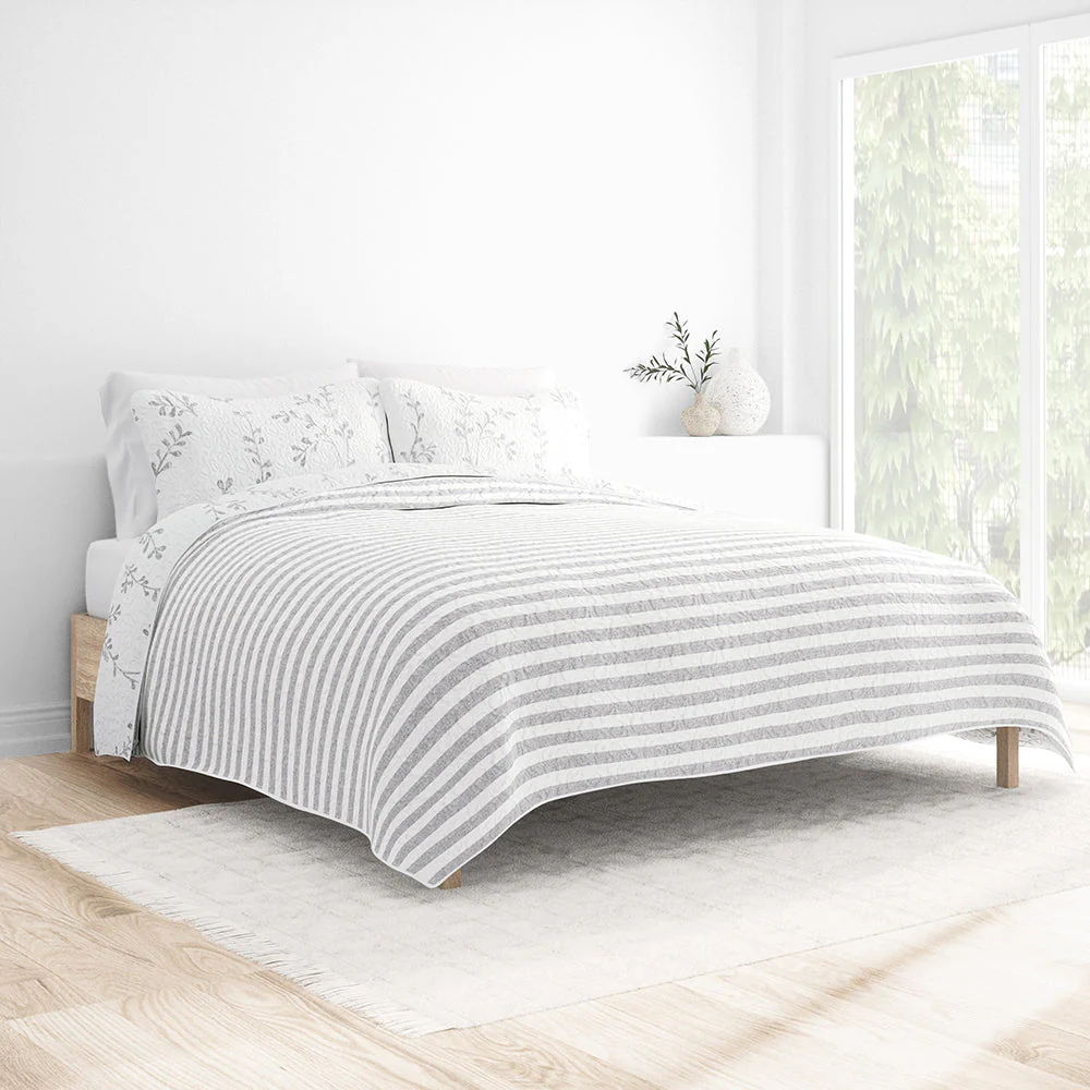 Sale - Floral 3-Piece Quilted Coverlet Set - Image 19