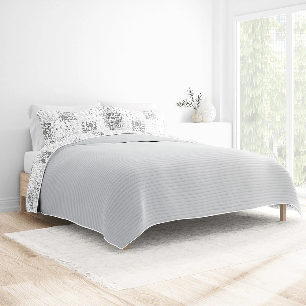 Sale - Floral 3-Piece Quilted Coverlet Set - Image 22