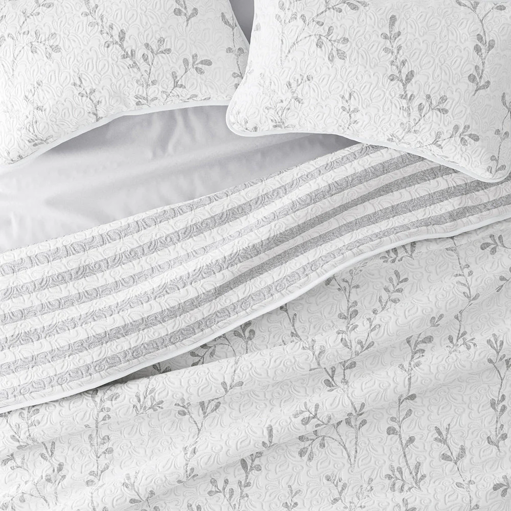 Sale - Floral 3-Piece Quilted Coverlet Set - Image 30