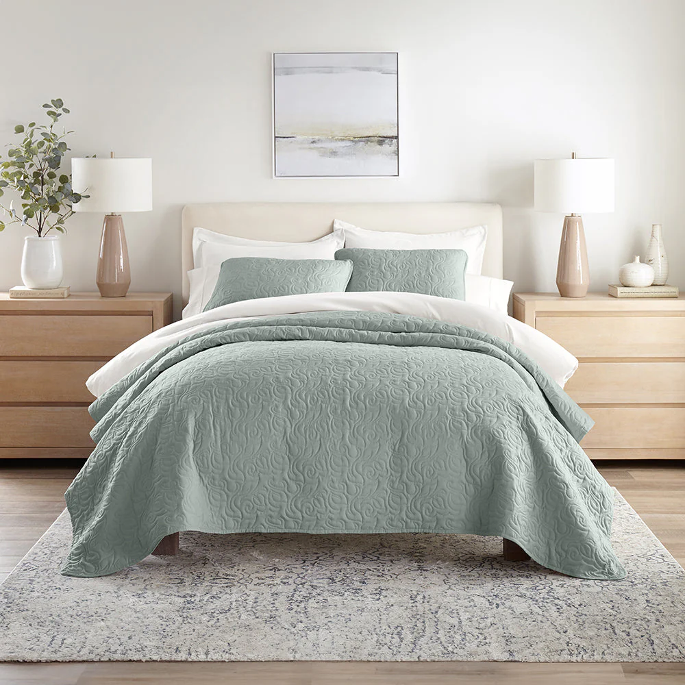 Sale - Floral 3-Piece Quilted Coverlet Set - Image 34