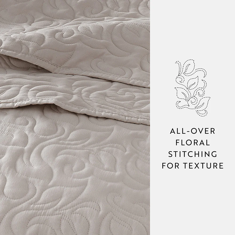 Sale - Floral 3-Piece Quilted Coverlet Set - Image 94