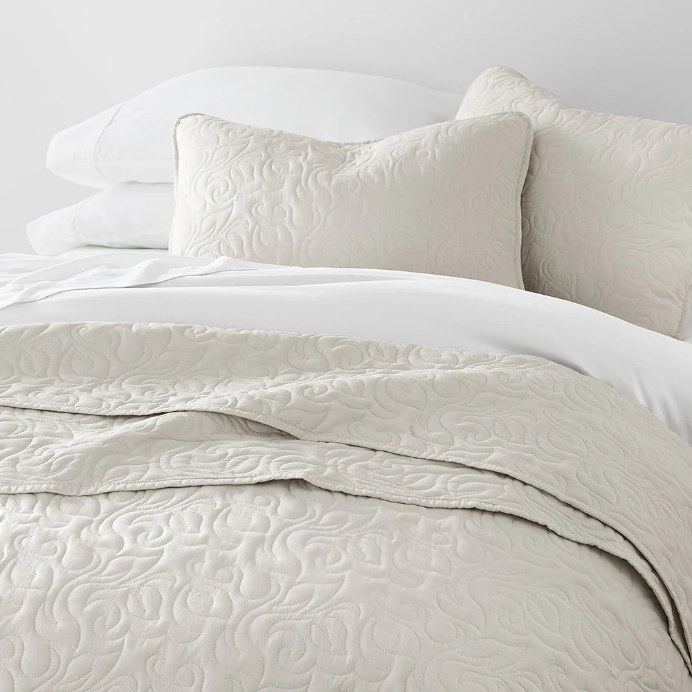 3-Piece Floral Stitch Quilted Coverlet Set (Sale) - Image 29