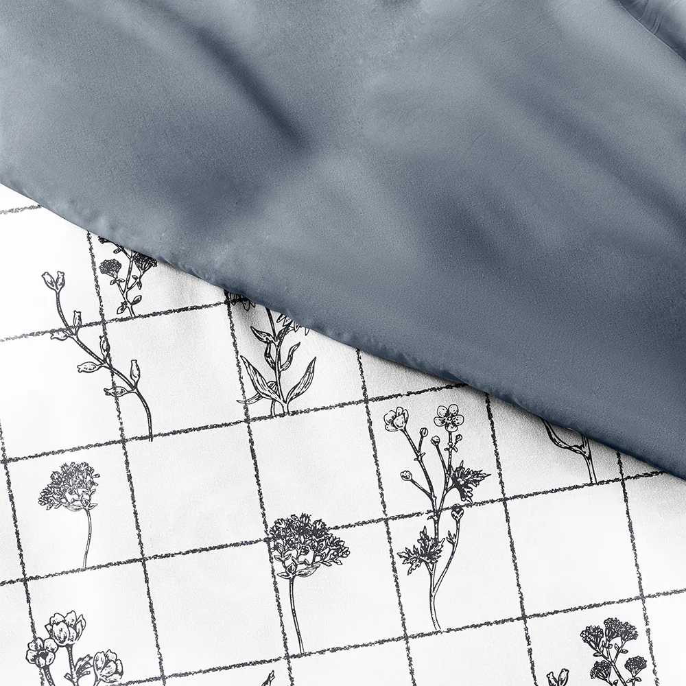 Flower Field Pattern 3-Piece Reversible Duvet Cover Set (Sale) - Image 9