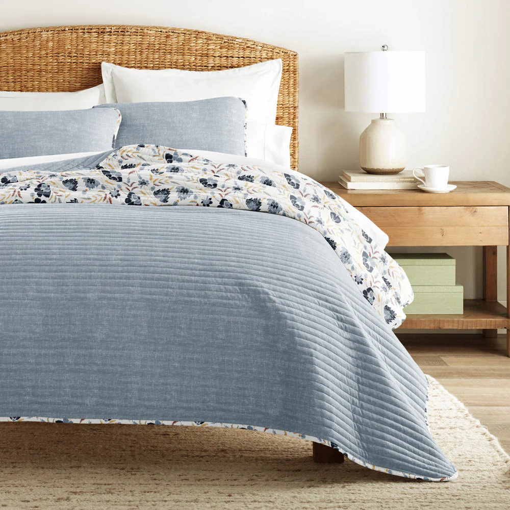 French Jacobean Reversible Quilted Coverlet Set (Sale) - Image 7