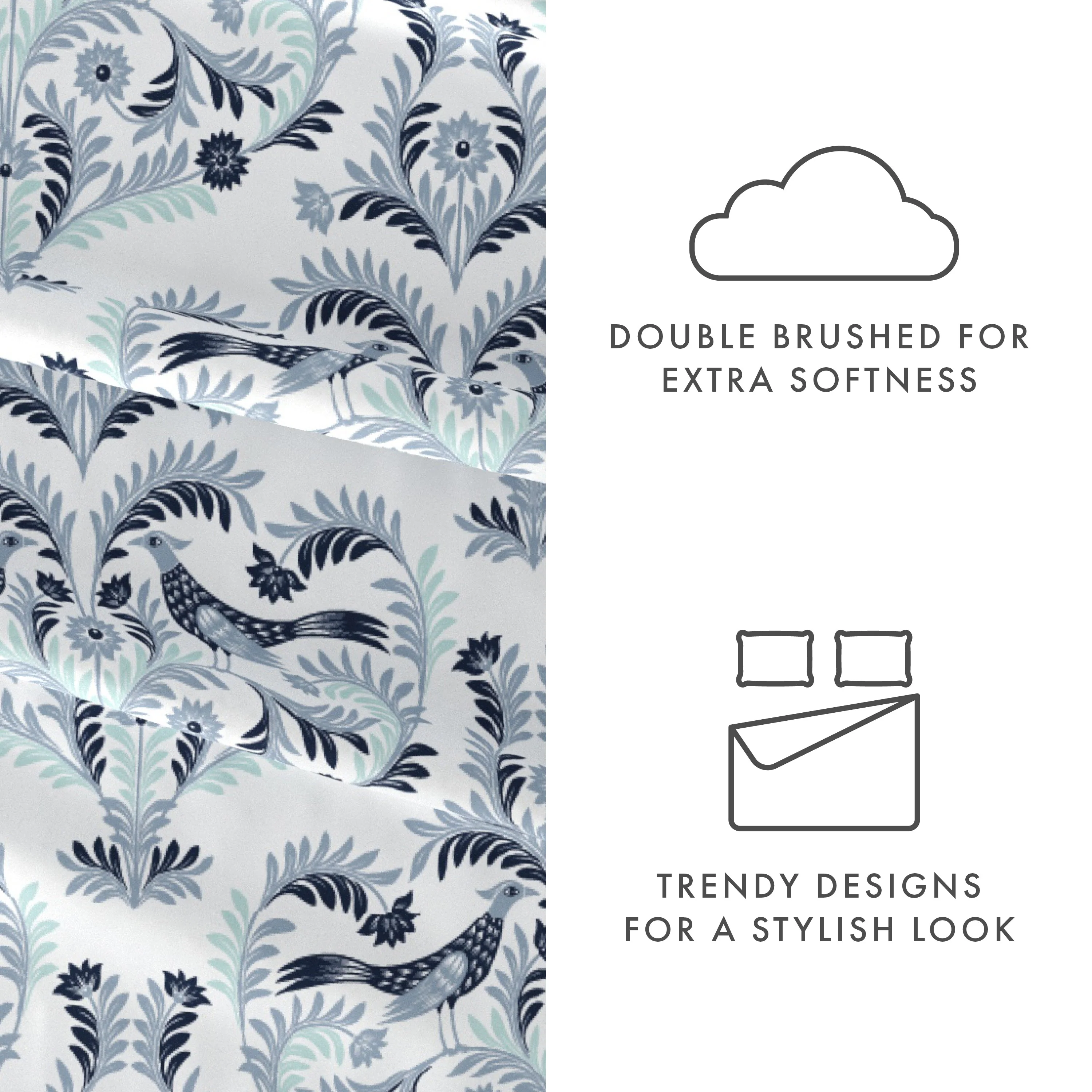 Garden Estate Pattern 4-Piece Sheet Set (Sale) - Image 6