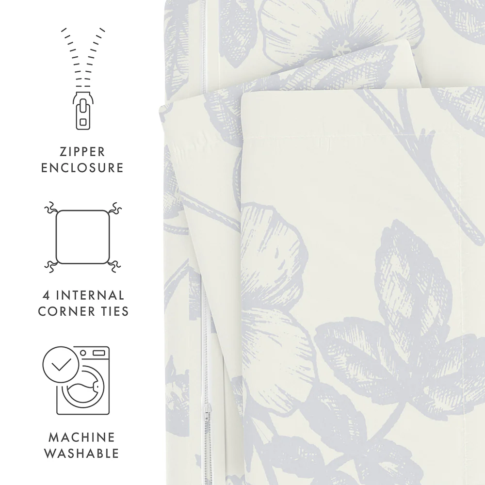 Garden Pattern 3-Piece Duvet Cover Set (Sale) - Image 9