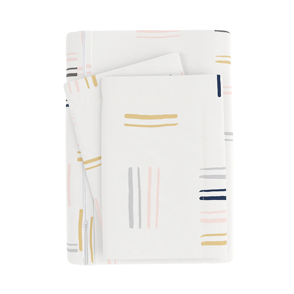 Geo Dash Pattern 3-Piece Duvet Cover Set (Sale) - Image 12