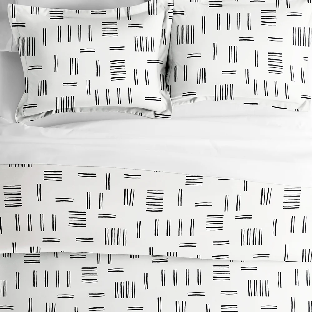 Geo Dash Pattern 3-Piece Duvet Cover Set (Sale) - Image 5