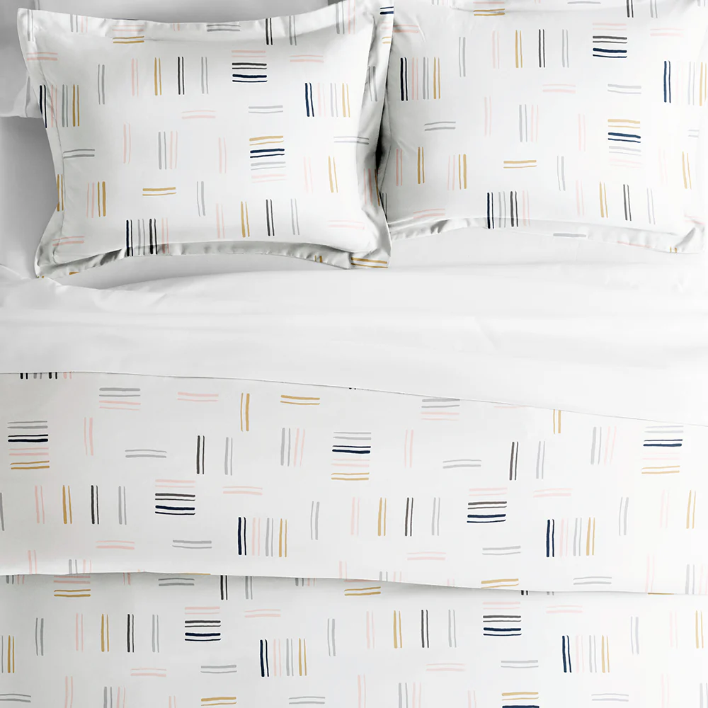 Geo Dash Pattern 3-Piece Duvet Cover Set (Sale) - Image 6