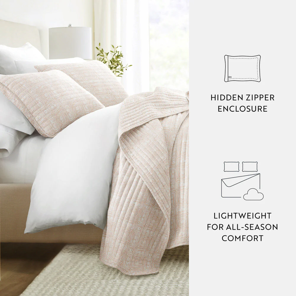 Geometric Maze Quilted Coverlet Set (Sale) - Image 6