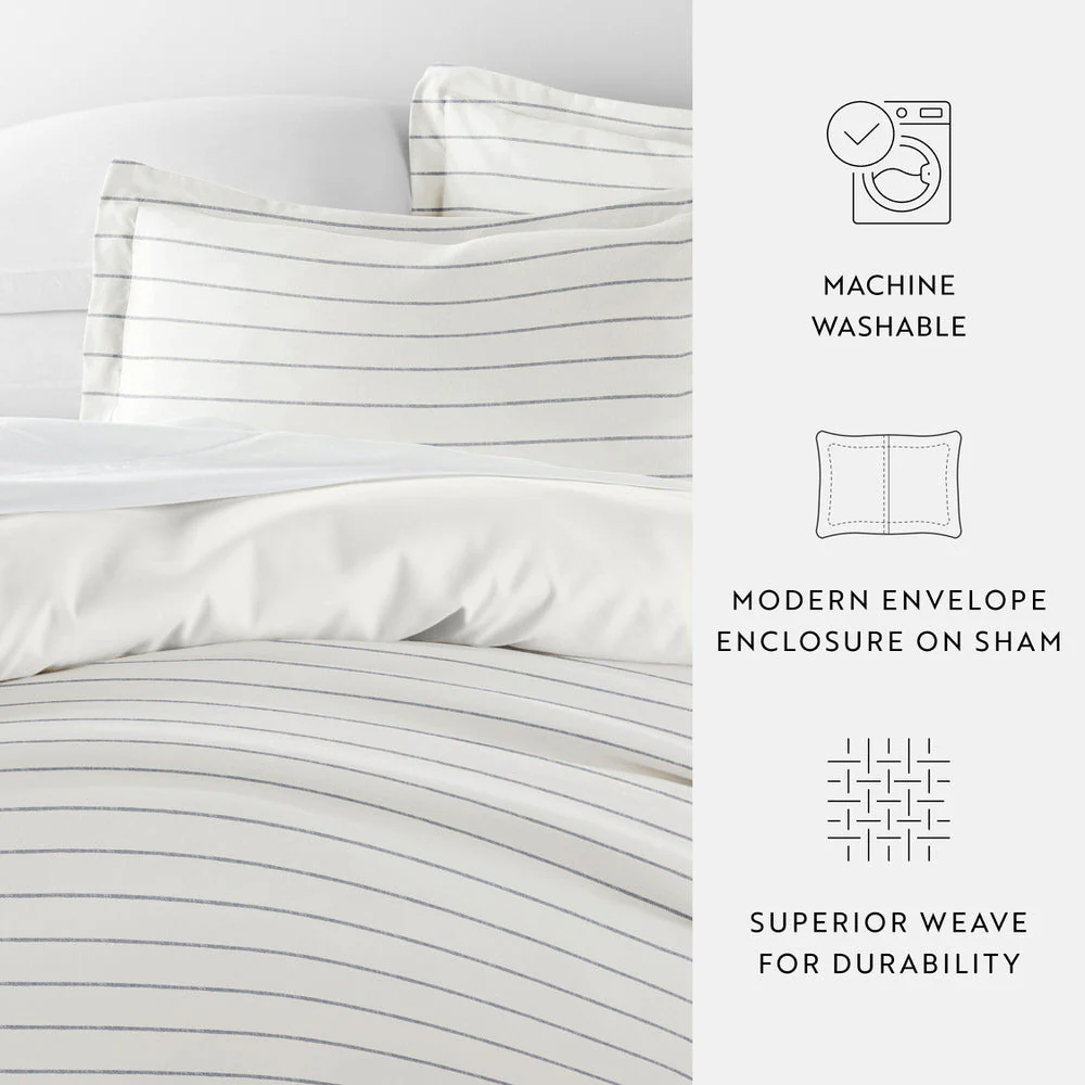Harbor Stripe Reversible Pattern 3-Piece Duvet Cover Set (Sale) - Image 13