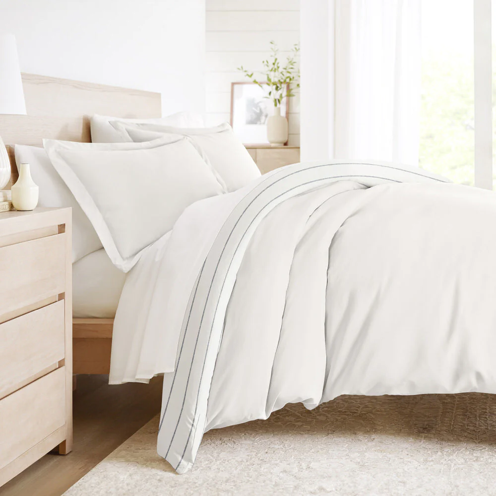 Harbor Stripe Reversible Pattern 3-Piece Duvet Cover Set (Sale) - Image 4