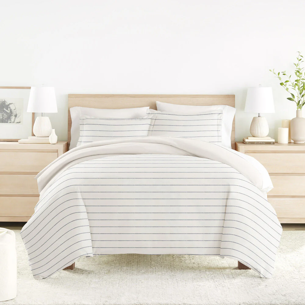 Harbor Stripe Reversible Pattern 3-Piece Duvet Cover Set (Sale) - Image 5
