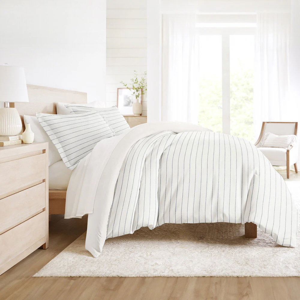 Harbor Stripe Reversible Pattern 3-Piece Duvet Cover Set (Sale) - Image 7