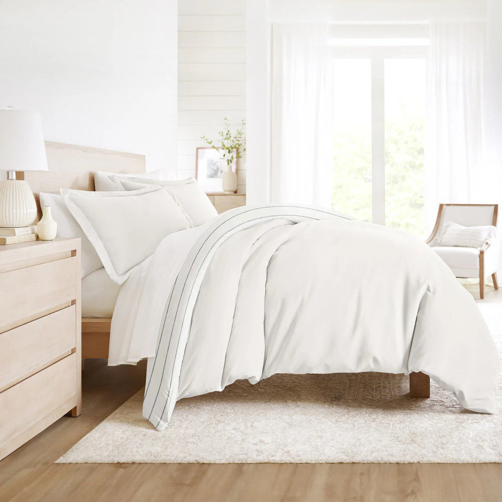 Harbor Stripe Reversible Pattern 3-Piece Duvet Cover Set (Sale) - Image 8