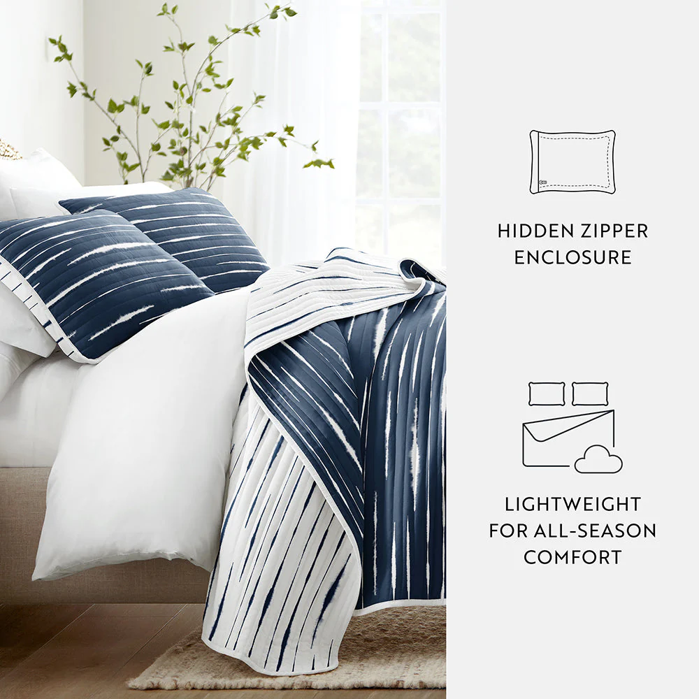 Horizon Lines Reversible Quilted Coverlet Set (Sale) - Image 11