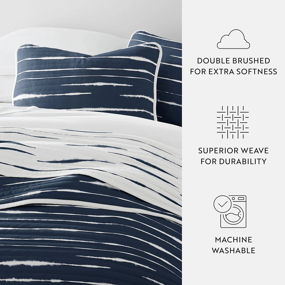 Horizon Lines Reversible Quilted Coverlet Set (Sale) - Image 15