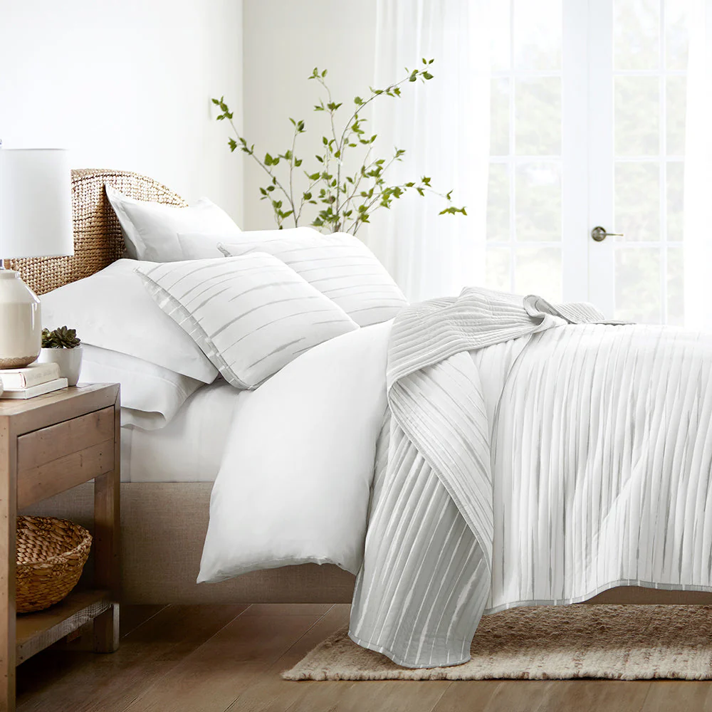 Horizon Lines Reversible Quilted Coverlet Set (Sale) - Image 4