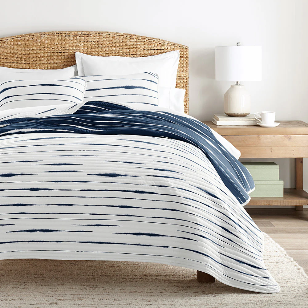 Horizon Lines Reversible Quilted Coverlet Set (Sale) - Image 7