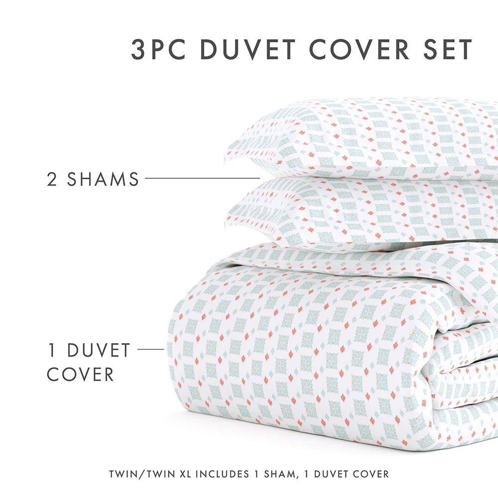 Lights in Blue Pattern 3-Piece Duvet Cover Set (Sale) - Image 11