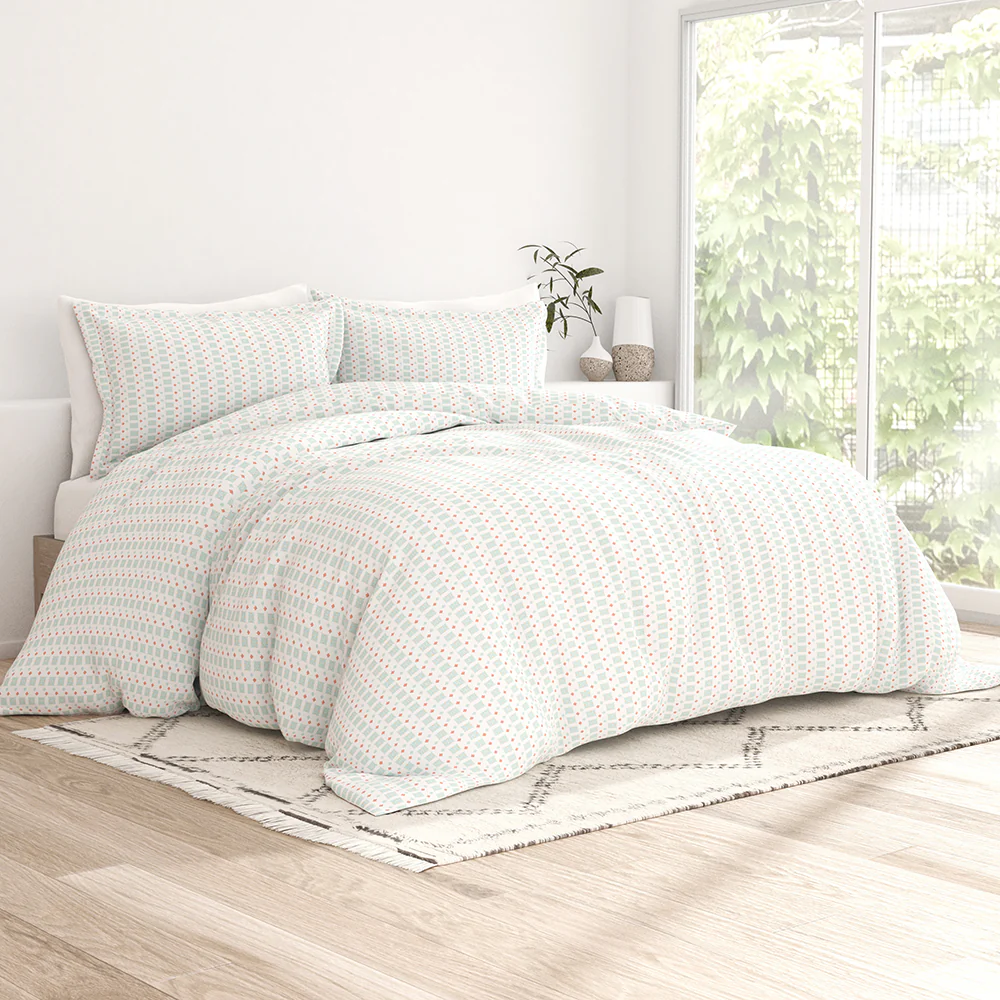 Lights in Blue Pattern 3-Piece Duvet Cover Set (Sale) - Image 2