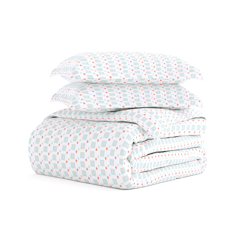 Lights in Blue Pattern 3-Piece Duvet Cover Set (Sale) - Image 4