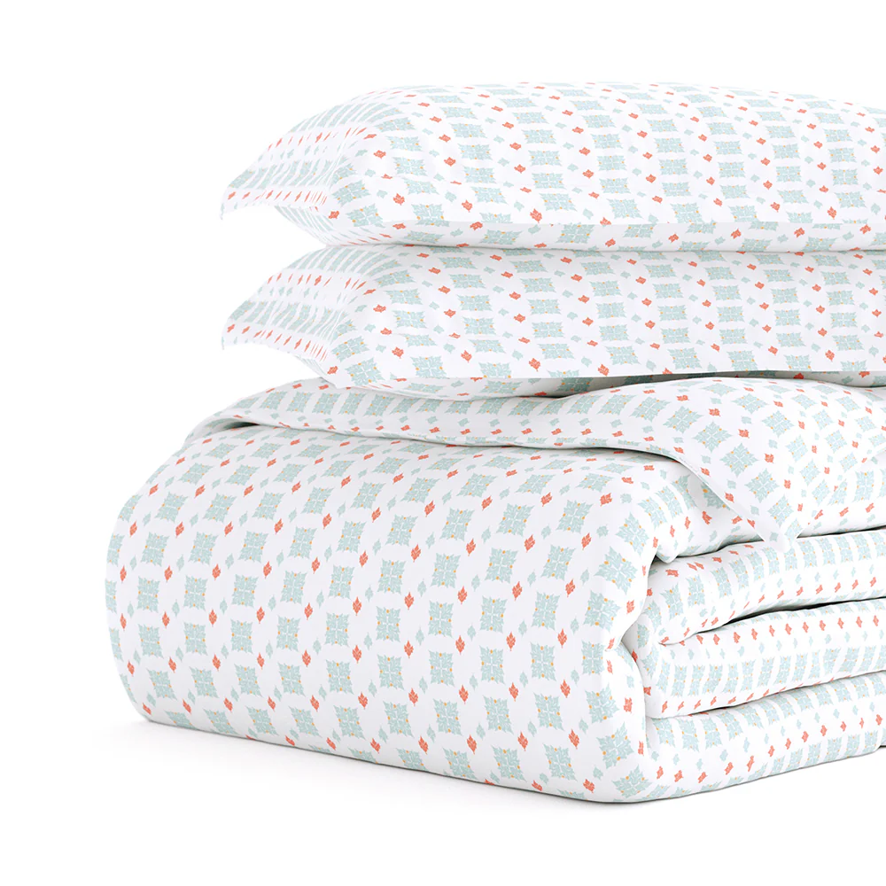 Lights in Blue Pattern 3-Piece Duvet Cover Set (Sale) - Image 5