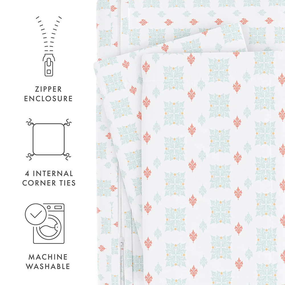 Lights in Blue Pattern 3-Piece Duvet Cover Set (Sale) - Image 9