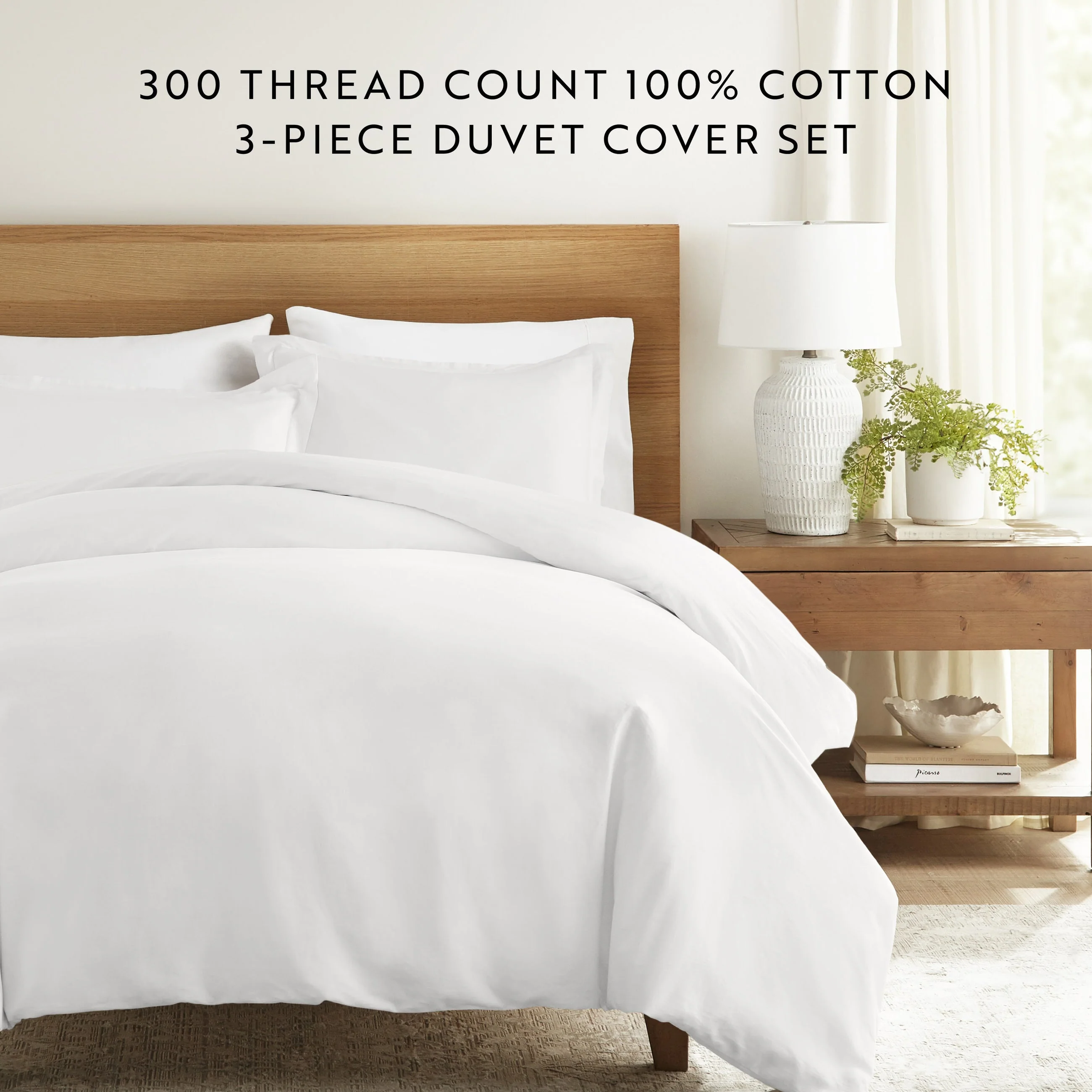 100% Long Staple Cotton 3-Piece Duvet Cover Set (Sale) - Image 31