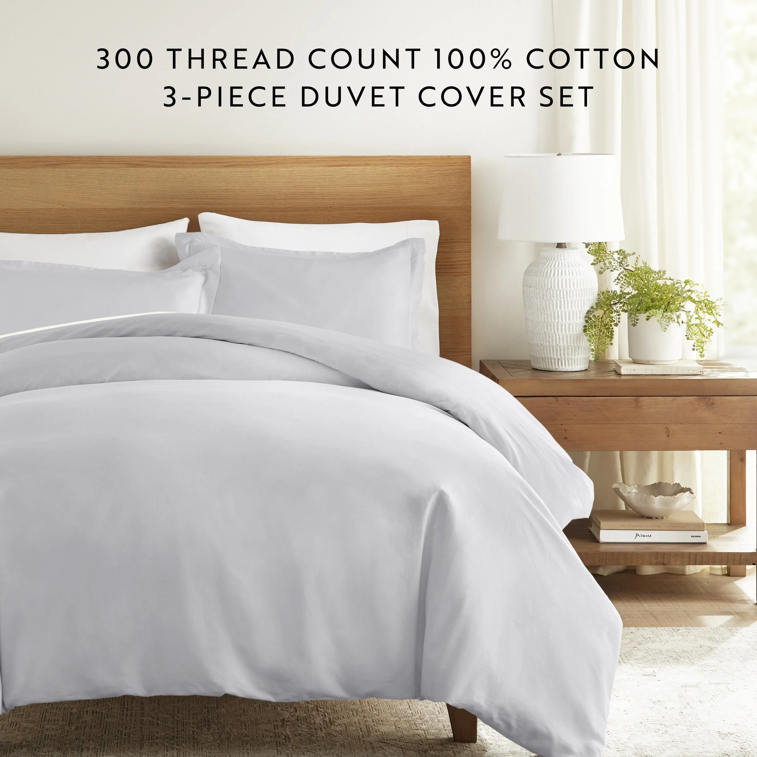 100% Long Staple Cotton 3-Piece Duvet Cover Set (Sale) - Image 36