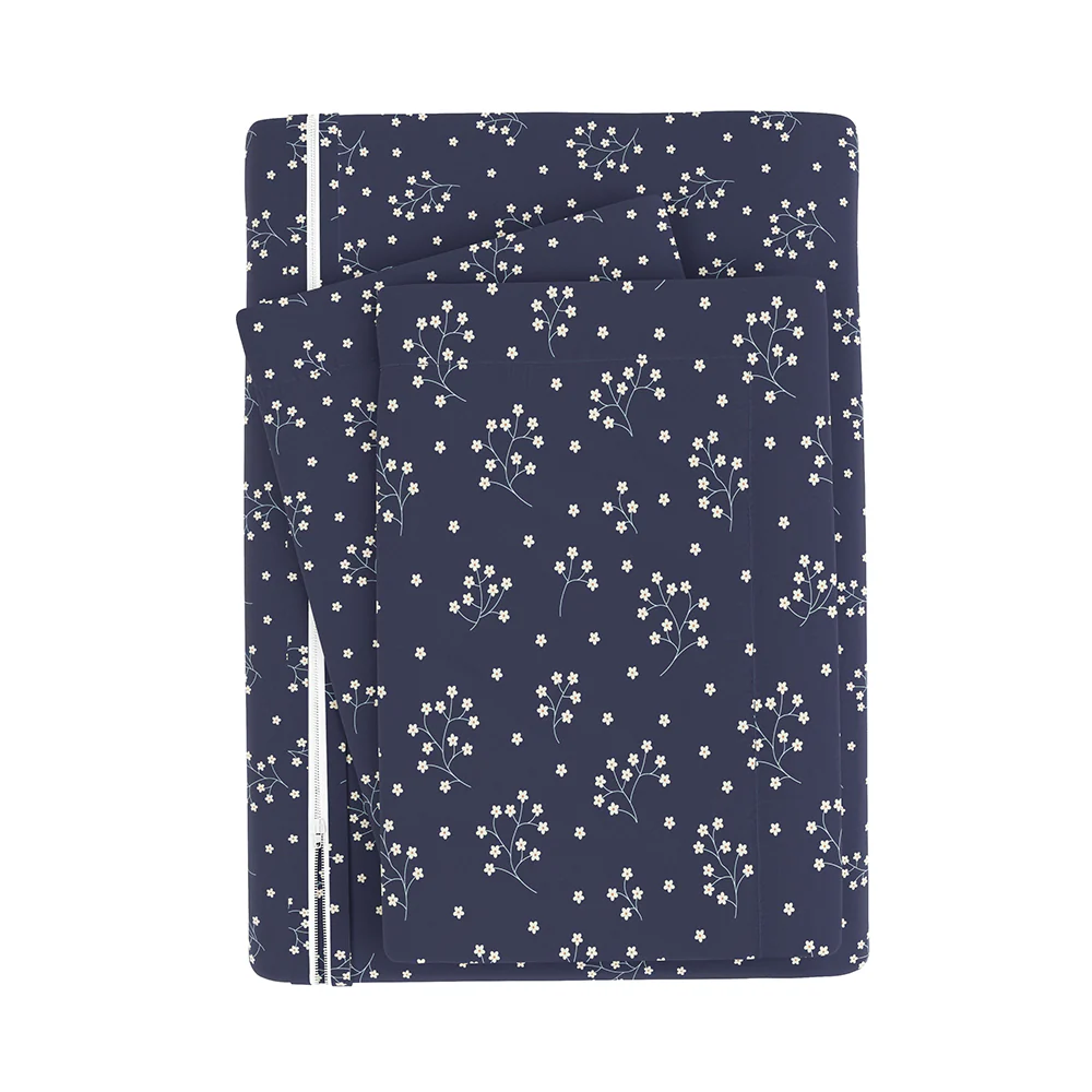 Midnight Blossoms Pattern 3-Piece Duvet Cover Set (Sale) - Image 6