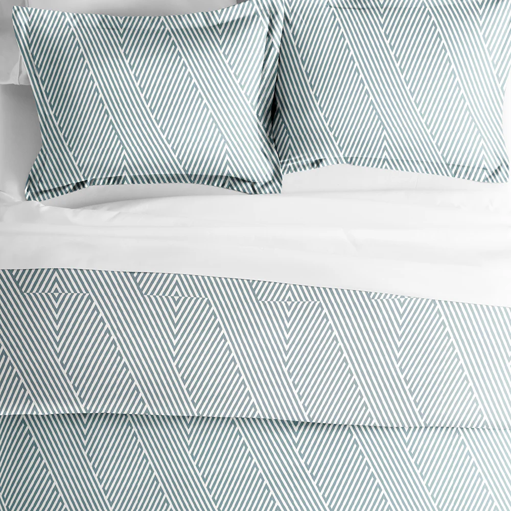 Modern Diagonal Pattern 3-Piece Duvet Cover Set (Sale) - Image 3