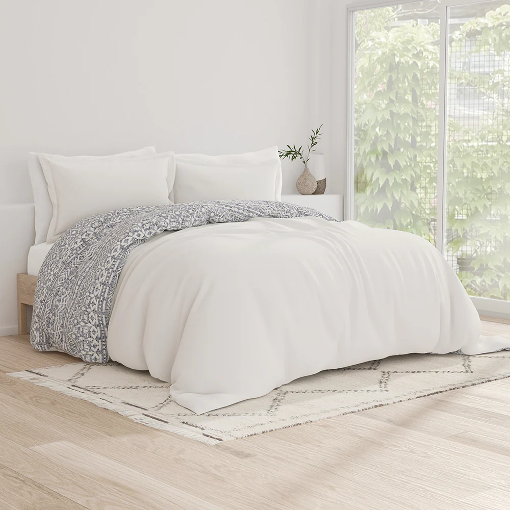 Modern Rustic Pattern 3-Piece Reversible Duvet Cover Set (Sale) - Image 4