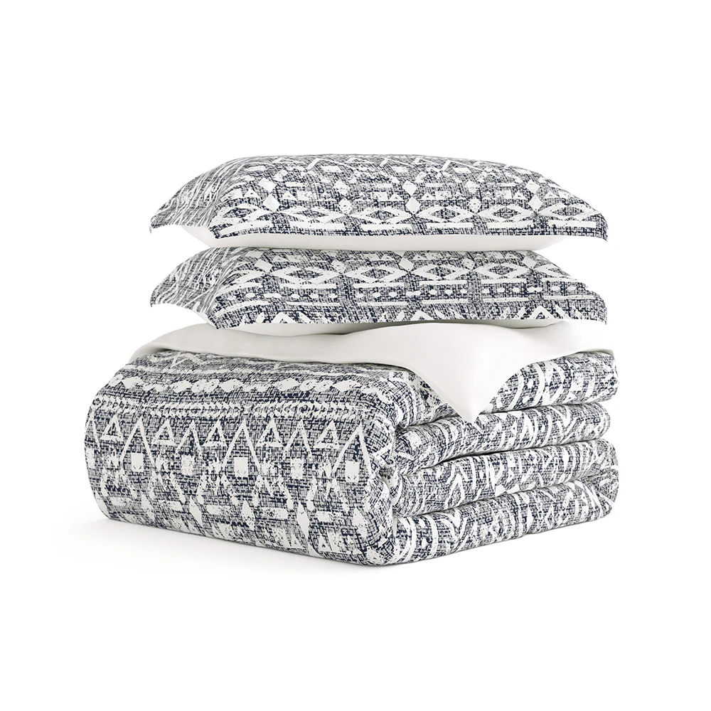 Modern Rustic Pattern 3-Piece Reversible Duvet Cover Set (Sale) - Image 6