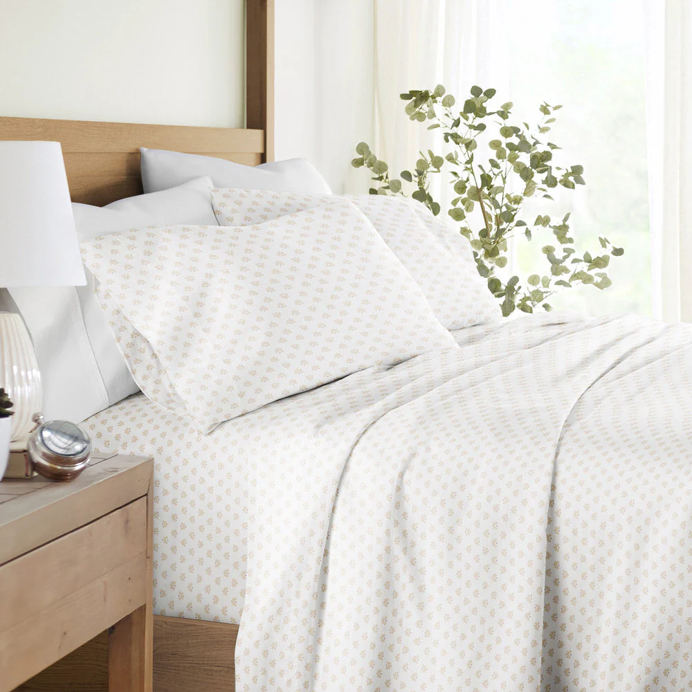 Moon Daisies 4-Piece Long Staple Cotton Sheet Set (Sale) - Image 2
