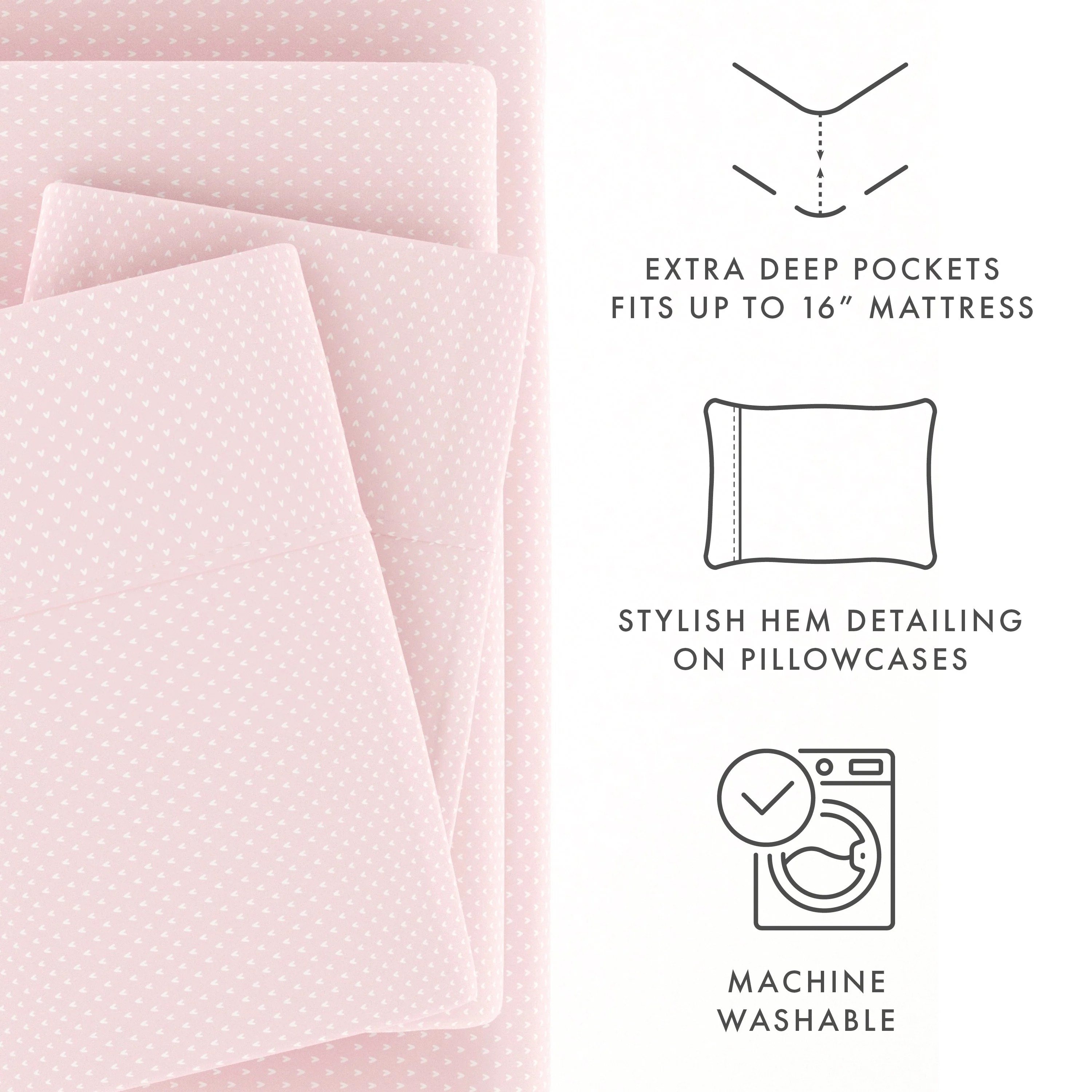 My Heart Pattern 4-Piece Sheet Set (Sale) - Image 26