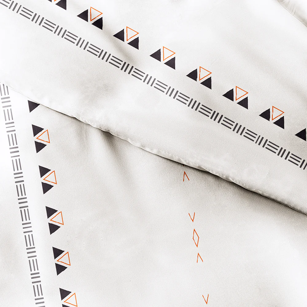 Natural Geo Lines Pattern 3-Piece Duvet Cover Set (Sale) - Image 7