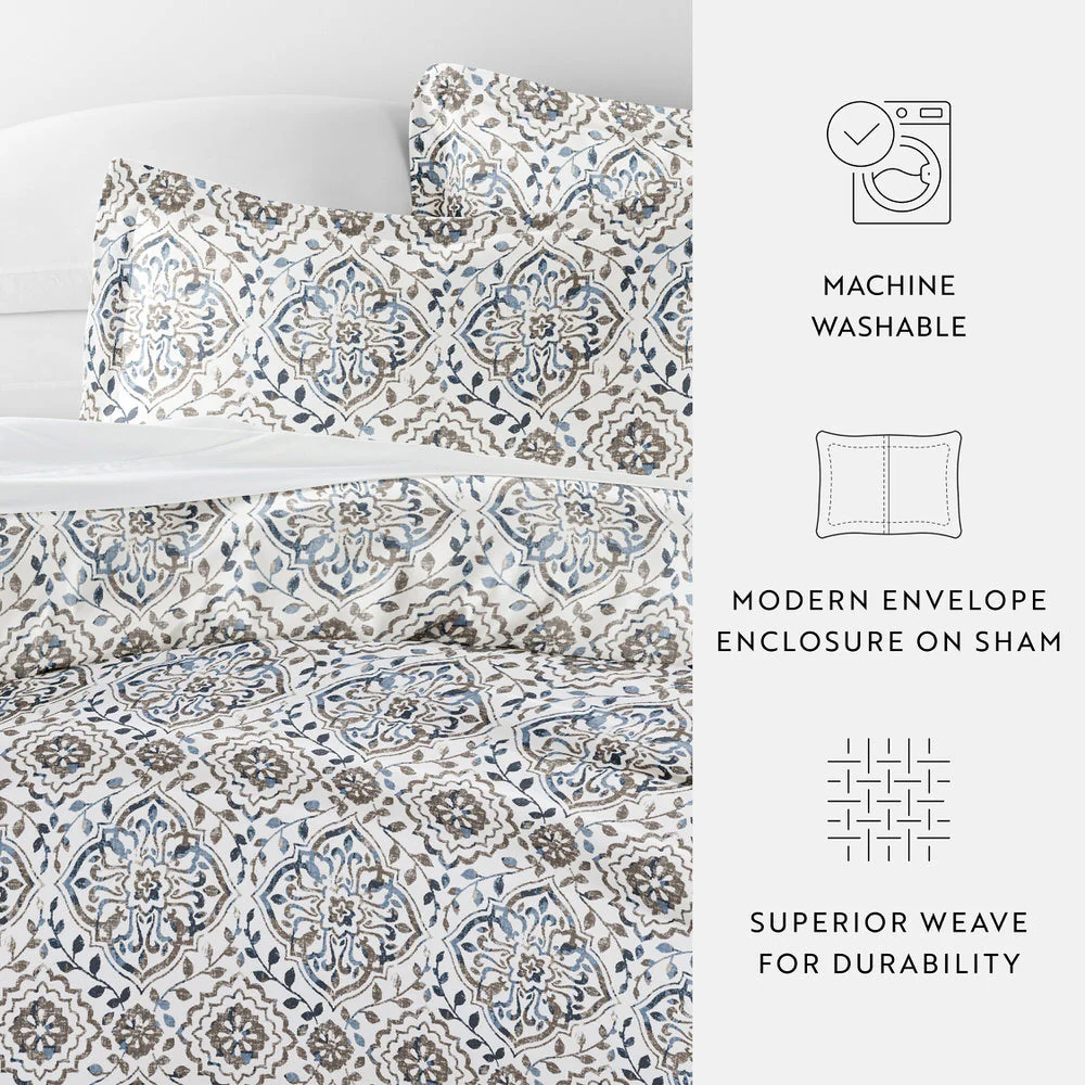 Oasis Pattern 3-Piece Duvet Cover Set (Sale) - Image 7