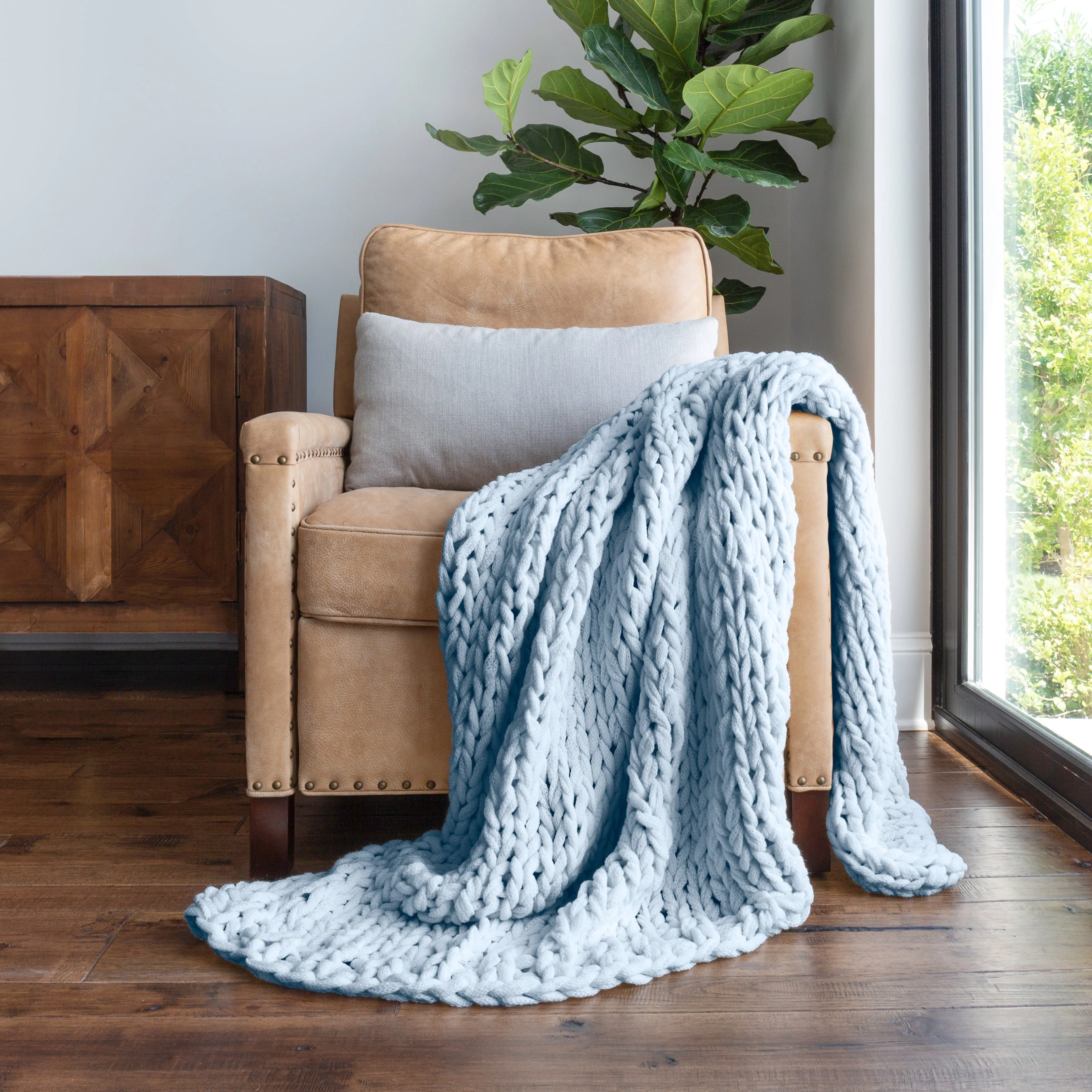 Sale - Oversized Chunky Knit Blanket - Image 4