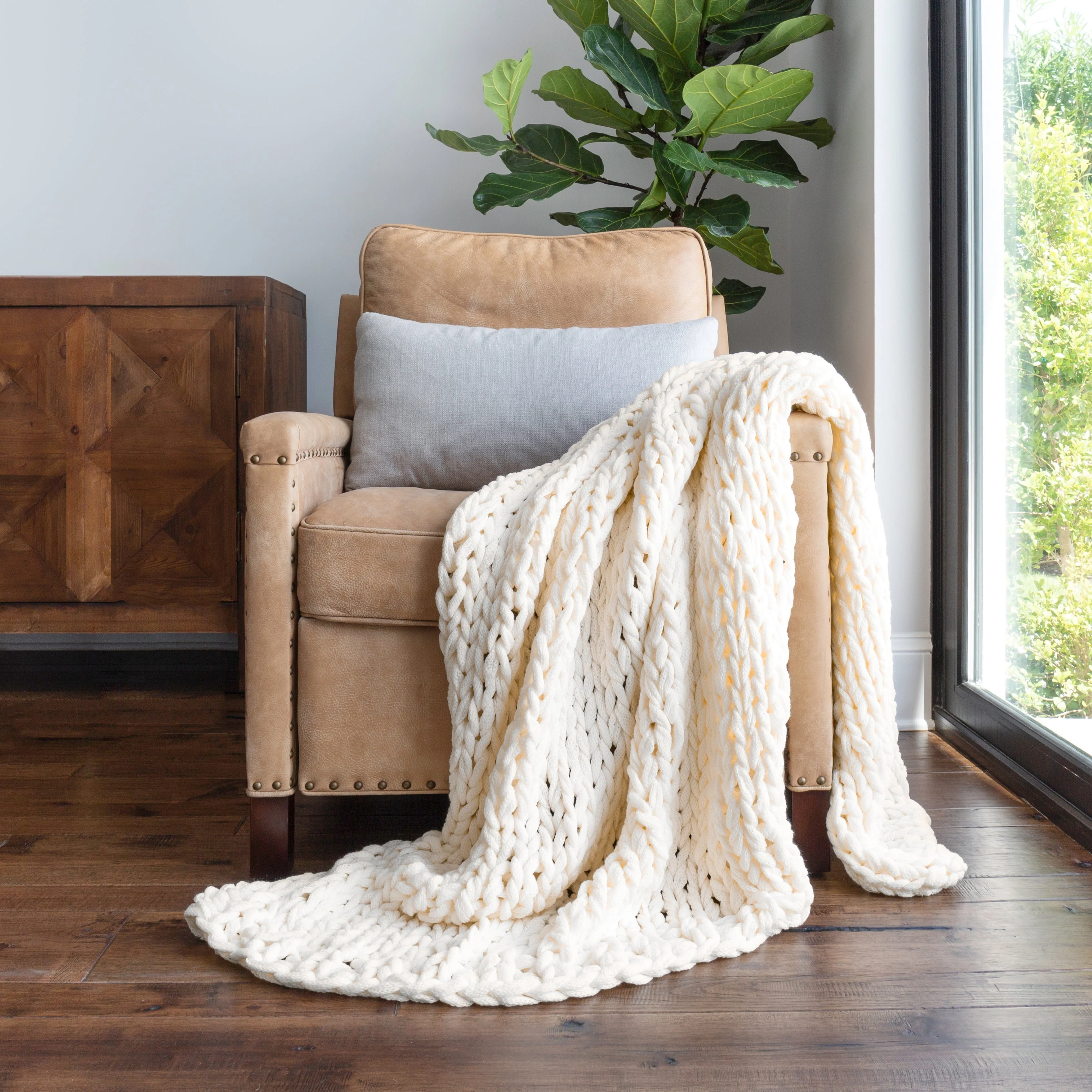 Sale - Oversized Chunky Knit Blanket - Image 5