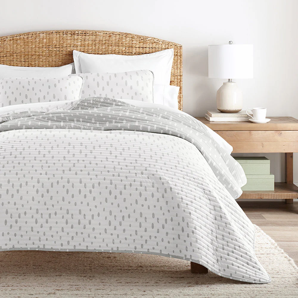 Painted Dots Reversible Quilted Coverlet Set (Sale) - Image 4
