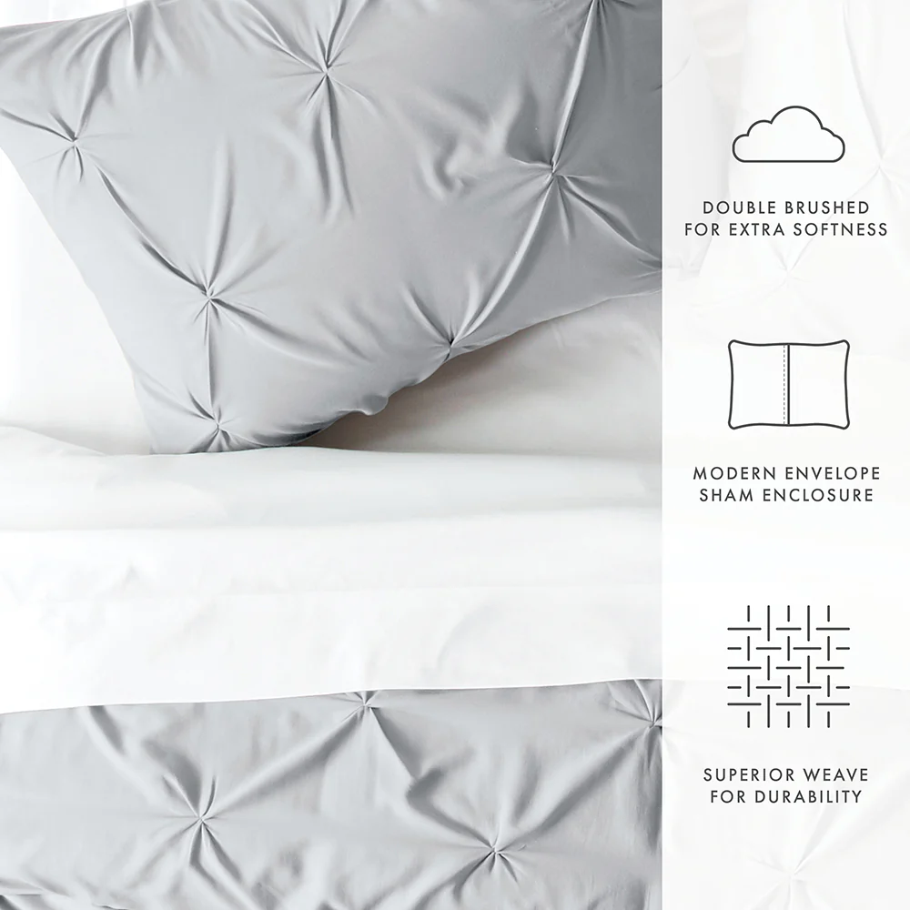Pinch-Pleat 3-Piece Duvet Cover Set (Sale) - Image 16