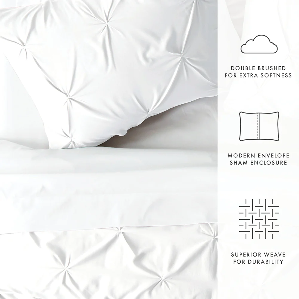 Pinch-Pleat 3-Piece Duvet Cover Set (Sale) - Image 18