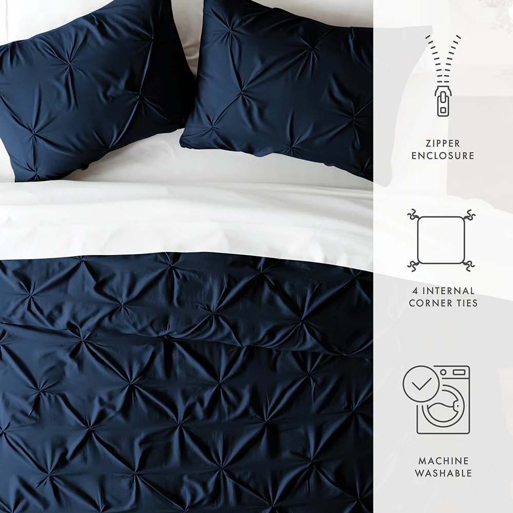 Pinch-Pleat 3-Piece Duvet Cover Set (Sale) - Image 23