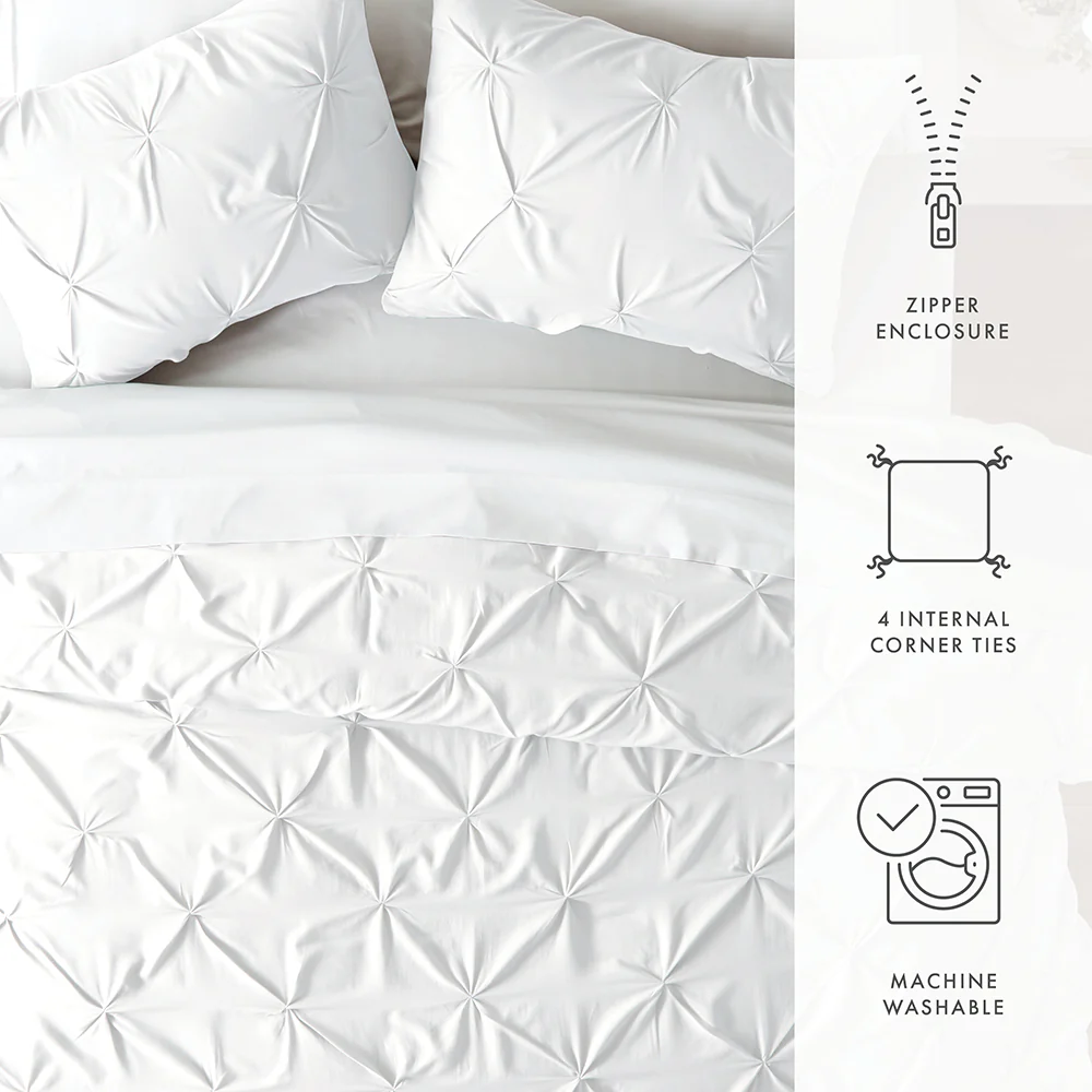 Pinch-Pleat 3-Piece Duvet Cover Set (Sale) - Image 24