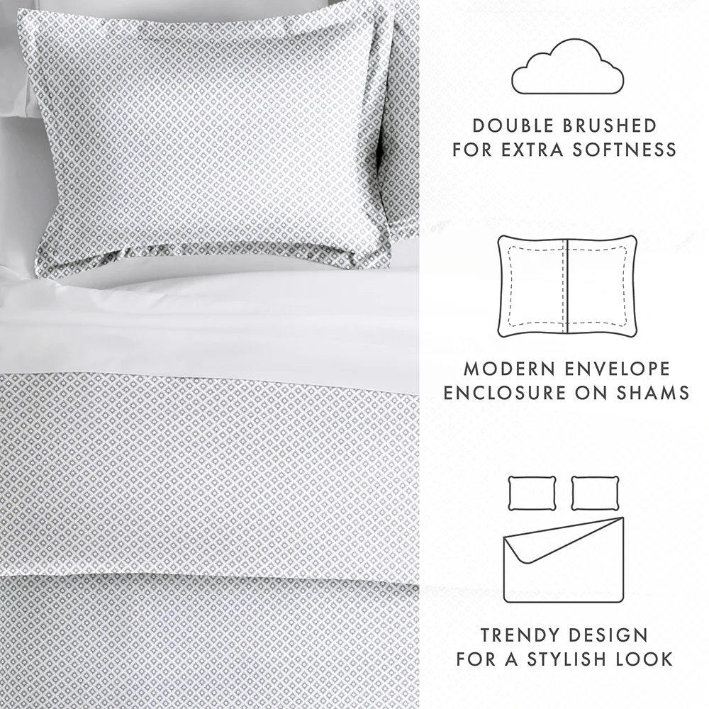 Polaris Pattern 3-Piece Duvet Cover Set (Sale) - Image 8